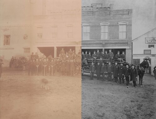 1887: Picture of the Luther Street Fire Station and the Men of the SFD